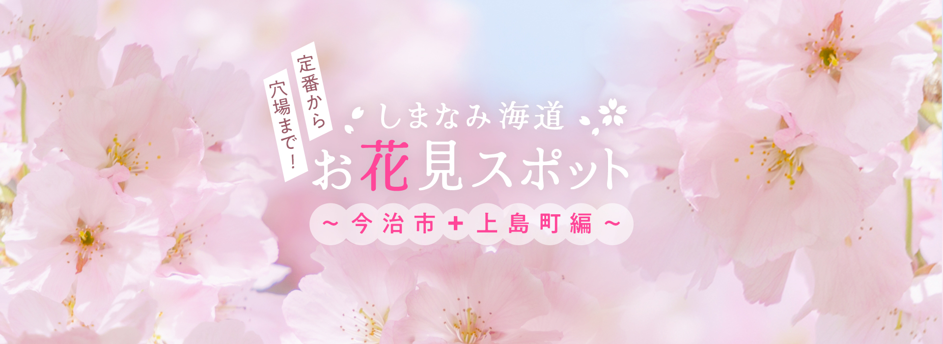 定番から穴場まで！しまなみ街道お花見スポット 〜 今治市＋上島町編〜